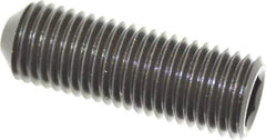 Holo-Krome - 1-8 UNC, 3" OAL, Cup Point Set Screw - Grade 8 Alloy Steel, 9/16" Key - Eagle Tool & Supply