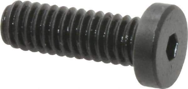 Holo-Krome - #8-32 UNC Hex Socket Drive, Low Socket Cap Screw - Alloy Steel, Black Oxide Finish, Fully Threaded, 1/2" Length Under Head - Eagle Tool & Supply