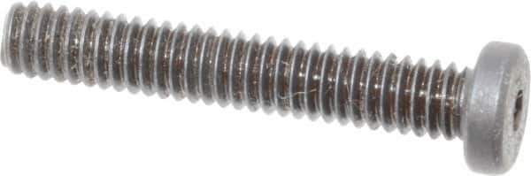 Holo-Krome - #8-32 UNC Hex Socket Drive, Low Socket Cap Screw - Alloy Steel, Black Oxide Finish, Fully Threaded, 1" Length Under Head - Eagle Tool & Supply
