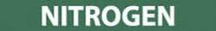 NMC - Pipe Marker with Nitrogen Legend and No Graphic - 1-1/2 to 2" Pipe Outside Diam, White on Green - Eagle Tool & Supply
