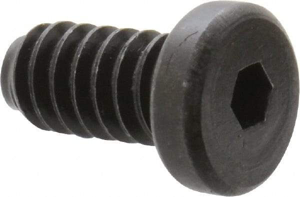 Holo-Krome - #10-24 UNC Hex Socket Drive, Low Socket Cap Screw - Alloy Steel, Black Oxide Finish, Fully Threaded, 3/8" Length Under Head - Eagle Tool & Supply