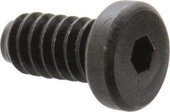 Holo-Krome - #10-24 UNC Hex Socket Drive, Low Socket Cap Screw - Alloy Steel, Black Oxide Finish, Fully Threaded, 3/8" Length Under Head - Eagle Tool & Supply