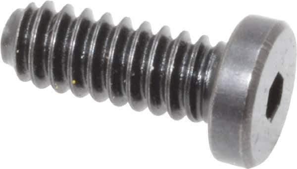 Holo-Krome - #10-24 UNC Hex Socket Drive, Low Socket Cap Screw - Alloy Steel, Black Oxide Finish, Fully Threaded, 1/2" Length Under Head - Eagle Tool & Supply
