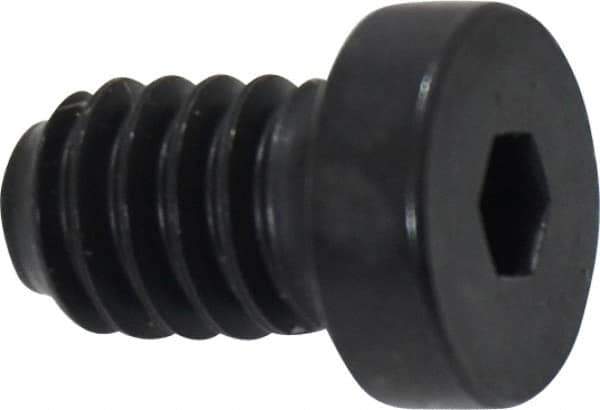 Holo-Krome - 1/4-20 UNC Hex Socket Drive, Low Socket Cap Screw - Alloy Steel, Black Oxide Finish, Fully Threaded, 3/8" Length Under Head - Eagle Tool & Supply