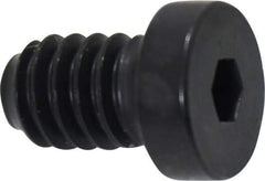 Holo-Krome - 1/4-20 UNC Hex Socket Drive, Low Socket Cap Screw - Alloy Steel, Black Oxide Finish, Fully Threaded, 3/8" Length Under Head - Eagle Tool & Supply