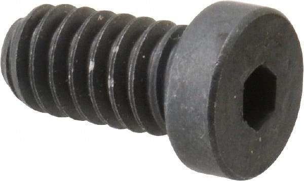 Holo-Krome - 1/4-20 UNC Hex Socket Drive, Low Socket Cap Screw - Alloy Steel, Black Oxide Finish, Fully Threaded, 1/2" Length Under Head - Eagle Tool & Supply