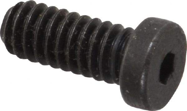 Holo-Krome - 1/4-20 UNC Hex Socket Drive, Low Socket Cap Screw - Alloy Steel, Black Oxide Finish, Fully Threaded, 5/8" Length Under Head - Eagle Tool & Supply