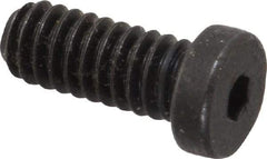 Holo-Krome - 1/4-20 UNC Hex Socket Drive, Low Socket Cap Screw - Alloy Steel, Black Oxide Finish, Fully Threaded, 5/8" Length Under Head - Eagle Tool & Supply