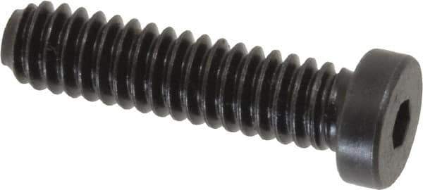 Holo-Krome - 1/4-20 UNC Hex Socket Drive, Low Socket Cap Screw - Alloy Steel, Black Oxide Finish, Fully Threaded, 1" Length Under Head - Eagle Tool & Supply