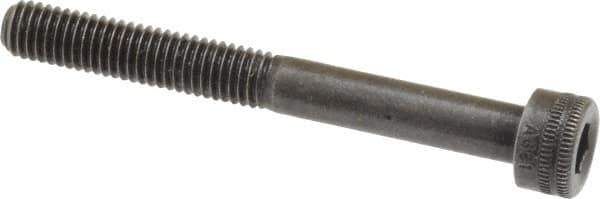 Holo-Krome - M5x0.80 Metric Coarse Hex Socket Drive, Socket Cap Screw - Grade 12.9 Alloy Steel, Black Oxide Finish, Partially Threaded, 45mm Length Under Head - Eagle Tool & Supply