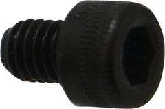 Holo-Krome - M6x1.00 Metric Coarse Hex Socket Drive, Socket Cap Screw - Grade 12.9 Alloy Steel, Black Oxide Finish, Fully Threaded, 8mm Length Under Head - Eagle Tool & Supply