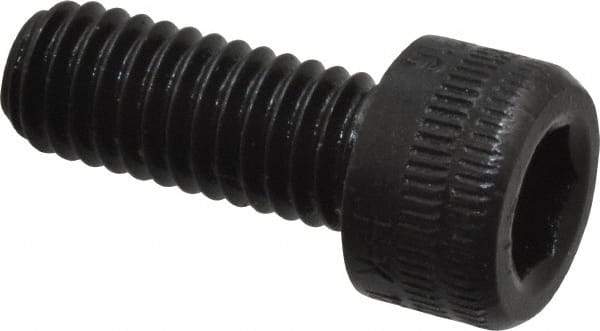 Holo-Krome - M6x1.00 Metric Coarse Hex Socket Drive, Socket Cap Screw - Grade 12.9 Alloy Steel, Black Oxide Finish, Fully Threaded, 15mm Length Under Head - Eagle Tool & Supply