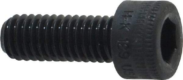 Holo-Krome - M6x1.00 Metric Coarse Hex Socket Drive, Socket Cap Screw - Grade 12.9 Alloy Steel, Black Oxide Finish, Fully Threaded, 16mm Length Under Head - Eagle Tool & Supply