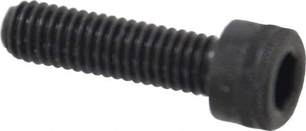Holo-Krome - M6x1.00 Metric Coarse Hex Socket Drive, Socket Cap Screw - Grade 12.9 Alloy Steel, Black Oxide Finish, Fully Threaded, 22mm Length Under Head - Eagle Tool & Supply