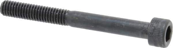 Holo-Krome - M6x1.00 Metric Coarse Hex Socket Drive, Socket Cap Screw - Grade 12.9 Alloy Steel, Black Oxide Finish, Partially Threaded, 55mm Length Under Head - Eagle Tool & Supply