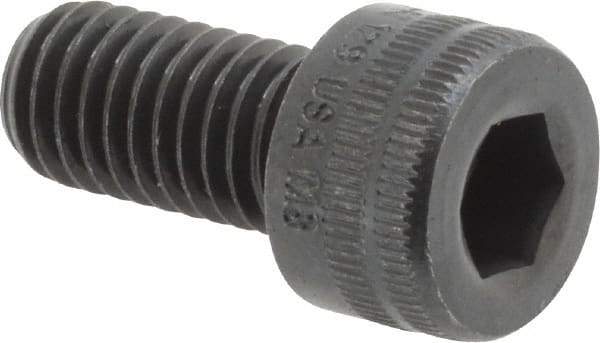 Holo-Krome - M8x1.25 Metric Coarse Hex Socket Drive, Socket Cap Screw - Grade 12.9 Alloy Steel, Black Oxide Finish, Fully Threaded, 16mm Length Under Head - Eagle Tool & Supply