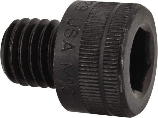 Holo-Krome - M10x1.50 Metric Coarse Hex Socket Drive, Socket Cap Screw - Grade 12.9 Alloy Steel, Black Oxide Finish, Fully Threaded, 10mm Length Under Head - Eagle Tool & Supply