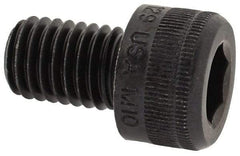Holo-Krome - M10x1.50 Metric Coarse Hex Socket Drive, Socket Cap Screw - Grade 12.9 Alloy Steel, Black Oxide Finish, Fully Threaded, 15mm Length Under Head - Eagle Tool & Supply