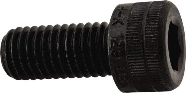 Holo-Krome - M10x1.50 Metric Coarse Hex Socket Drive, Socket Cap Screw - Grade 12.9 Alloy Steel, Black Oxide Finish, Fully Threaded, 22mm Length Under Head - Eagle Tool & Supply
