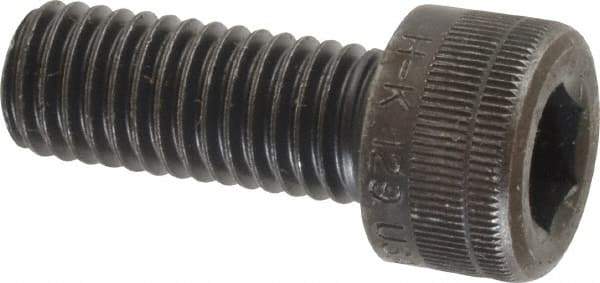 Holo-Krome - M10x1.50 Metric Coarse Hex Socket Drive, Socket Cap Screw - Grade 12.9 Alloy Steel, Black Oxide Finish, Fully Threaded, 25mm Length Under Head - Eagle Tool & Supply