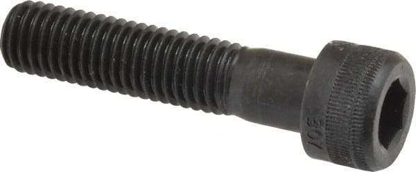 Holo-Krome - M10x1.50 Metric Coarse Hex Socket Drive, Socket Cap Screw - Grade 12.9 Alloy Steel, Black Oxide Finish, Fully Threaded, 45mm Length Under Head - Eagle Tool & Supply