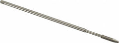 Hertel - #8-32 UNC 2 Flute H3 Bright Finish High Speed Steel Spiral Point Extension Tap - Plug Chamfer, 6" OAL, 2B Class of Fit - Eagle Tool & Supply