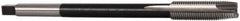 Hertel - 7/16-20 UNF 3 Flute H3 Bright Finish High Speed Steel Spiral Point Extension Tap - Plug Chamfer, 6" OAL, 3B Class of Fit - Eagle Tool & Supply