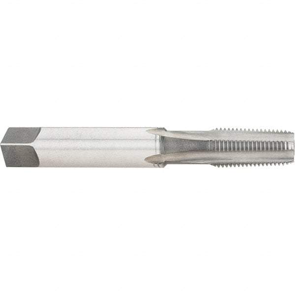 Hertel - 1/4-18 NPT, 4 Flute, Plug Chamfer, Bright Finish, High Speed Steel, Extension Pipe Tap - 4" OAL, 9/16" Shank Diam, 1-1/16" Thread Length, 0.421" Square Size - Eagle Tool & Supply