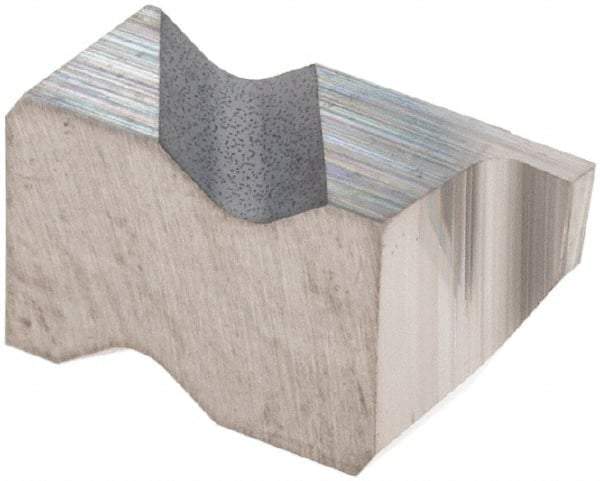 Tool-Flo - 2031FLG Grade C3, 0.79mm Cutting Width Carbide Grooving Insert - 1.27mm Max Depth of Cut, Right Hand, 0.002 to 0.005" Corner Radius, Uncoated - Eagle Tool & Supply