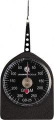 Jonard Tools - 0.55 Lb. Capacity, Mechanical Tension and Compression Force Gage - 10 gf Resolution, Aluminum Housing - Eagle Tool & Supply