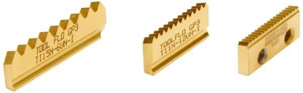 Tool-Flo - 18 TPI, External Thread, UN Standard, TI ZS3 Grade Thread Mill Insert - Carbide, AlTiN Coating - Eagle Tool & Supply
