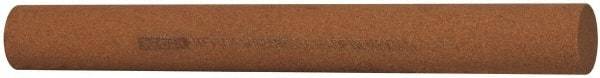 Norton - 6" Long x 5/8" Diam x 5/8" Thick, Aluminum Oxide Sharpening Stone - Round, Medium Grade - Eagle Tool & Supply