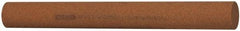 Norton - 6" Long x 5/8" Diam x 5/8" Thick, Aluminum Oxide Sharpening Stone - Round, Medium Grade - Eagle Tool & Supply