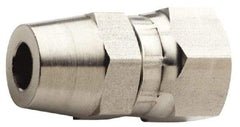 Made in USA - 1-1/16 x 1/4" Grade 316L Stainless Steel Pipe Swivel - Female JIC x Butt Weld End Connections - Eagle Tool & Supply