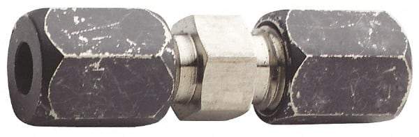 Made in USA - 1/2" OD, Grade 316Stainless Steel Union - -75 to 750°F, 13/16" Hex, Comp x Comp Ends - Eagle Tool & Supply