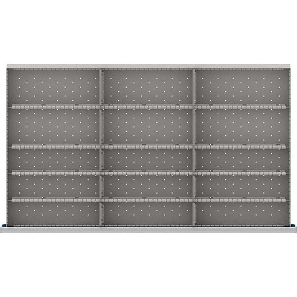 LISTA - 15-Compartment Drawer Divider Layout for 3.15" High Drawers - Eagle Tool & Supply