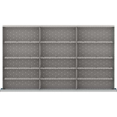 LISTA - 15-Compartment Drawer Divider Layout for 3.15" High Drawers - Eagle Tool & Supply