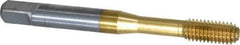 OSG - M6x1.00 Metric Coarse D5 Thread Limit Bottoming Thread Forming Tap - Cobalt, TiN Finish, 2-1/2" OAL, 1" Thread Length, Right Hand Thread, Series HY-PRO NRT - Eagle Tool & Supply