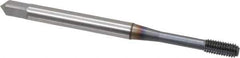 OSG - M3x0.50 Metric Coarse D5 Thread Limit Bottoming Thread Forming Tap - Powdered Metal High Speed Steel, TiCN Finish, 1-15/16" OAL, 5/8" Thread Length, Right Hand Thread, Series EXOTAP NRT - Eagle Tool & Supply