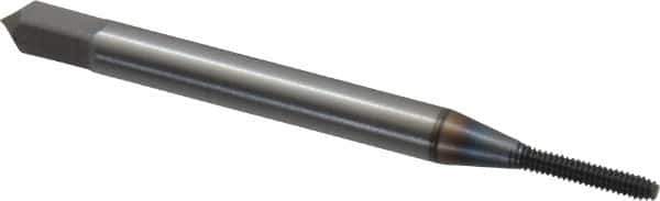 OSG - M1.6x0.35 Metric Coarse D5 Thread Limit Modified Bottoming Thread Forming Tap - Powdered Metal High Speed Steel, TiCN Finish, 1-5/8" OAL, 5/16" Thread Length, Right Hand Thread, Series EXOTAP NRT - Eagle Tool & Supply