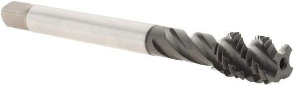 Emuge - 1/2-13 UNC 4 Flute 2B Modified Bottoming Spiral Flute Tap - Cobalt, GLT-1 Finish, 4.331" OAL, Right Hand Flute, Right Hand Thread, Series Enorm - Eagle Tool & Supply