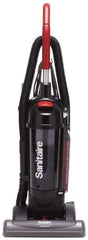 Sanitaire - Single Motor Bagless Heavy-Duty Upright Vacuum Cleaner - 15" Cleaning Width, 10" Amps, Comfort Hand Grip, Black - Eagle Tool & Supply