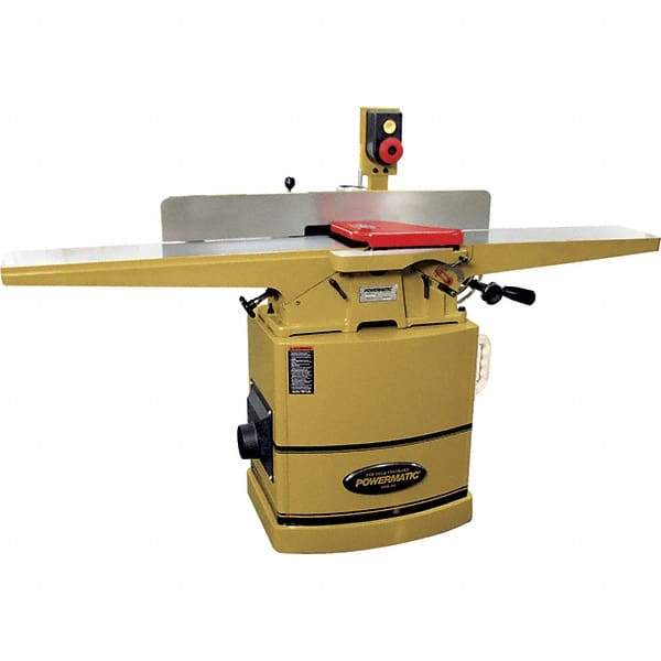 Jet - 7,000 RPM, 8" Cutting Width, 1/2" Cutting Depth, Jointer - 4-3/4" Fence Height, 38" Fence Length, 2 hp - Eagle Tool & Supply