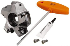 Kennametal - 4" Cut Diam, 1-1/4" Arbor Hole, 8mm Max Depth of Cut, 45° Indexable Chamfer & Angle Face Mill - 5 Inserts, HNPJ 1307... Insert, Right Hand Cut, 5 Flutes, Through Coolant, Series Dodeka Max - Eagle Tool & Supply