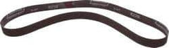 Norton - 1" Wide x 42" OAL, 220 Grit, Aluminum Oxide Abrasive Belt - Aluminum Oxide, Very Fine, Coated, X Weighted Cloth Backing, Series R228 - Eagle Tool & Supply