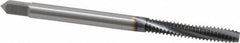 OSG - #6-32 UNC 3 Flute 3B Modified Bottoming Spiral Flute Tap - Powdered Metal, TiCN Finish, 2" OAL, Right Hand Flute, Right Hand Thread, H2, Series EXOTAP VC-10TI - Eagle Tool & Supply