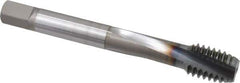 OSG - 7/16-14 UNC 3 Flute Modified Bottoming Spiral Flute Tap - Powdered Metal, TiCN Finish, 3-5/32" OAL, Right Hand Flute, Right Hand Thread, H3, Series EXOTAP VC-10TI - Eagle Tool & Supply