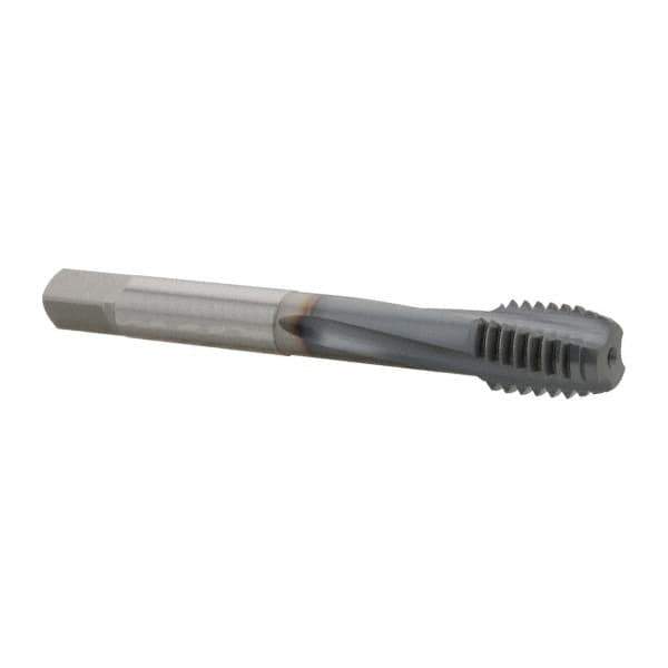 OSG - 7/16-14 UNC 3 Flute Modified Bottoming Spiral Flute Tap - Powdered Metal, TiCN Finish, 3-5/32" OAL, Right Hand Flute, Right Hand Thread, H5, Series EXOTAP VC-10TI - Eagle Tool & Supply