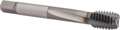 OSG - 1/2-13 UNC 3 Flute 3B Modified Bottoming Spiral Flute Tap - Powdered Metal, TiCN Finish, 3-3/8" OAL, Right Hand Flute, Right Hand Thread, H3, Series EXOTAP VC-10TI - Eagle Tool & Supply