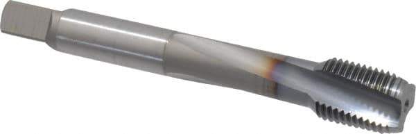 OSG - 1/2-20 UNF 3 Flute 3B Modified Bottoming Spiral Flute Tap - Powdered Metal, TiCN Finish, 3-3/8" OAL, Right Hand Flute, Right Hand Thread, H3, Series EXOTAP VC-10TI - Eagle Tool & Supply